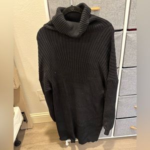 Black Amazon turtleneck sweater dress, Size XL